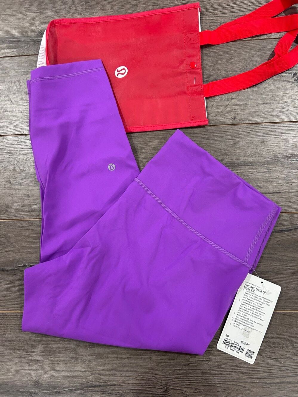 Lululemon Wunder Train HR 25” sz 20